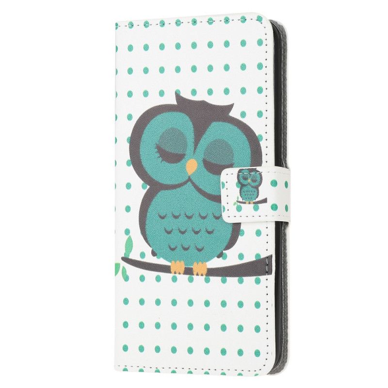 Étui Housse Huawei Y5p Hibou Endormi