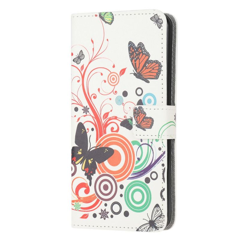 Housse Huawei Y5p Papillons Et Fleurs