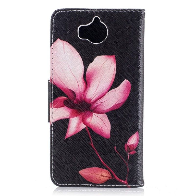 Housse Huawei Y6 2017 Fleur Rose