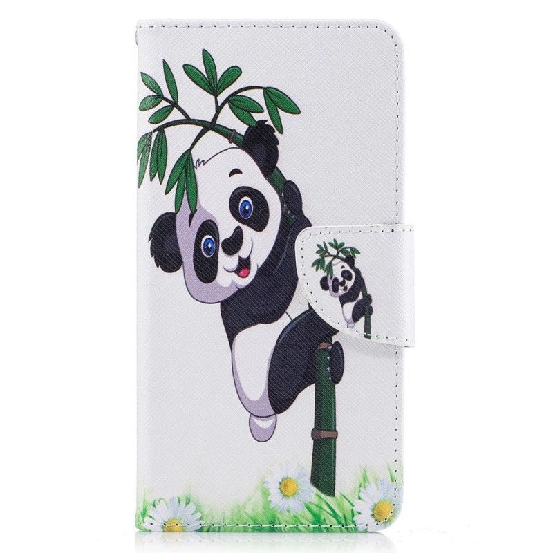 Housse Huawei Y6 2017 Panda Sur Le Bambou