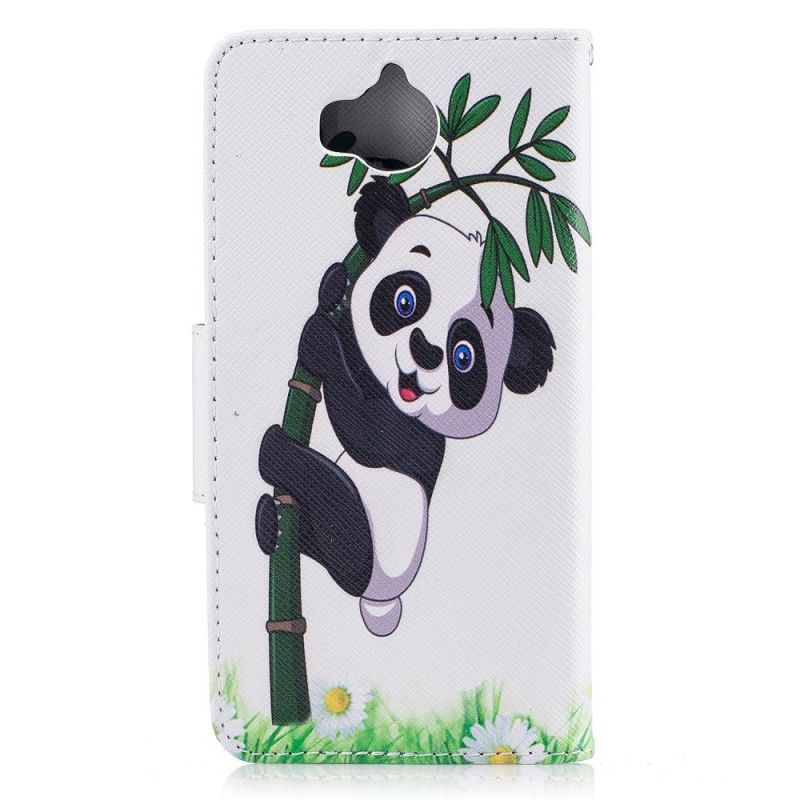 Housse Huawei Y6 2017 Panda Sur Le Bambou