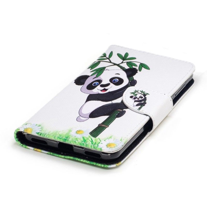 Housse Huawei Y6 2017 Panda Sur Le Bambou