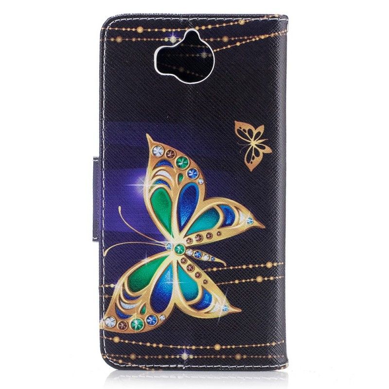 Housse Huawei Y6 2017 Papillon Magique