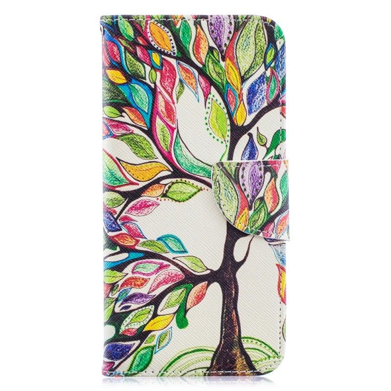 Étui Housse Huawei Y6 2019 Arbre Coloré