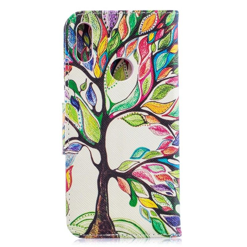 Étui Housse Huawei Y6 2019 Arbre Coloré