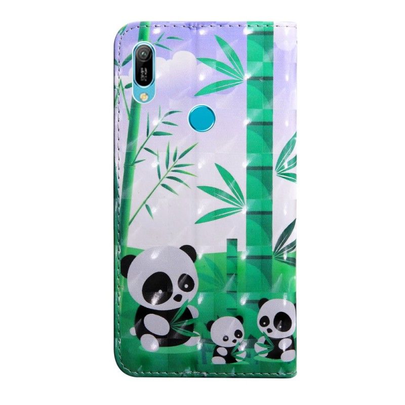 Étui Housse Huawei Y6 2019 Famille De Panda