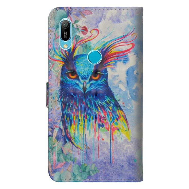 Housse Huawei Y6 2019 Oiseau Aquarelle