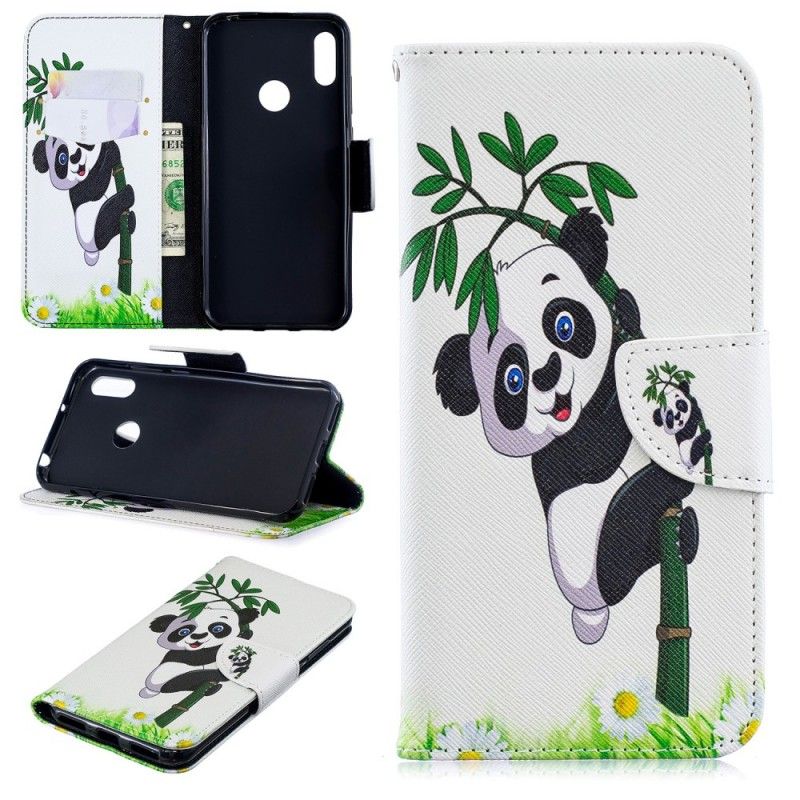 Housse Huawei Y6 2019 Panda Sur Le Bambou