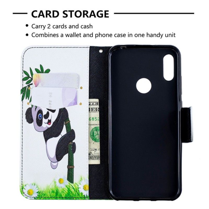 Housse Huawei Y6 2019 Panda Sur Le Bambou