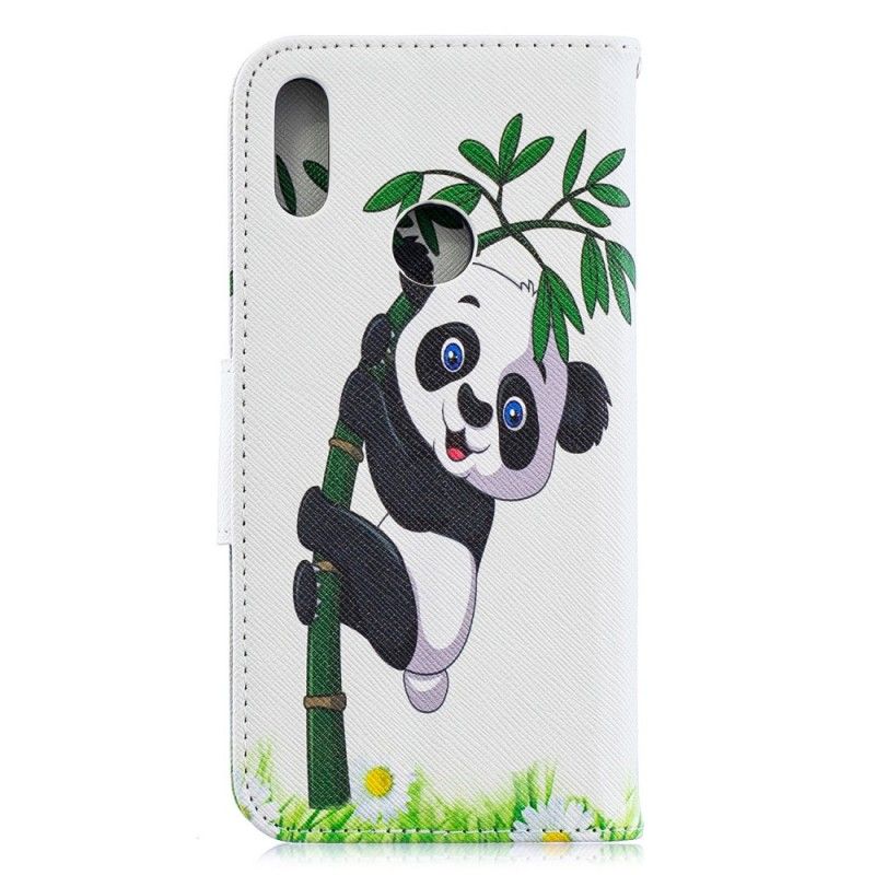 Housse Huawei Y6 2019 Panda Sur Le Bambou