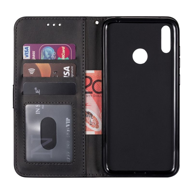 Housse Huawei Y6 2019 Porte-monnaie Avec Lanière