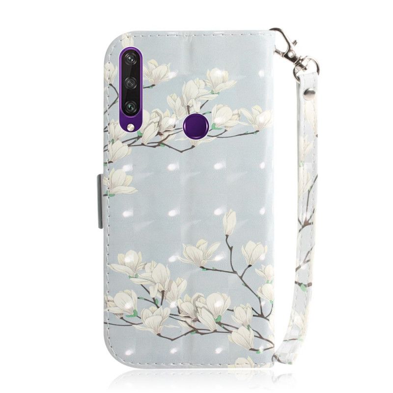 Housse Huawei Y6p Arbre En Fleurs À Lanière