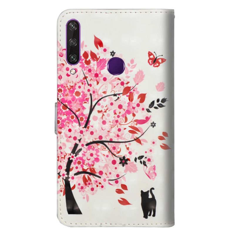 Housse Huawei Y6p Arbre Rose