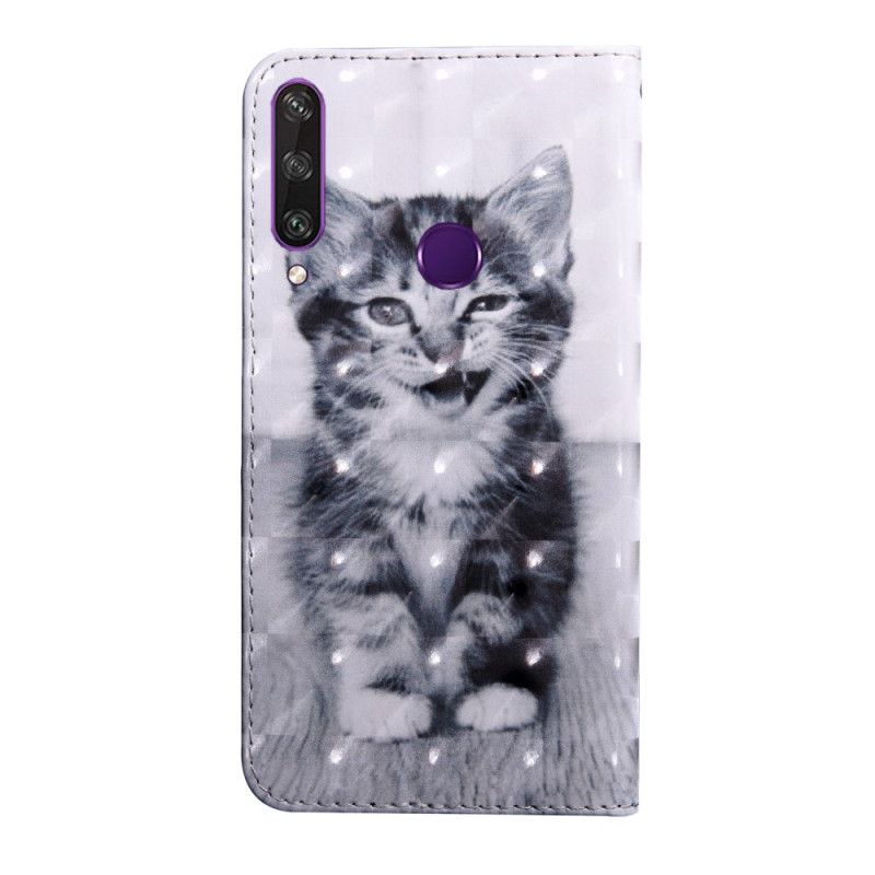 Housse Huawei Y6p Chat Noir Et Blanc