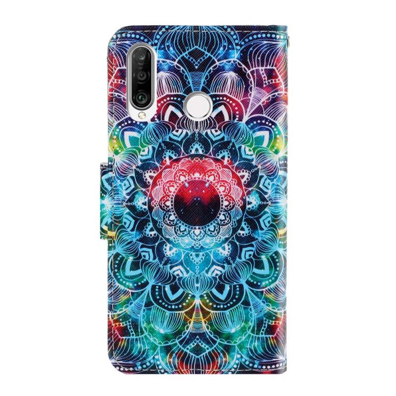 Housse Huawei Y6p Flashy Mandala À Lanière