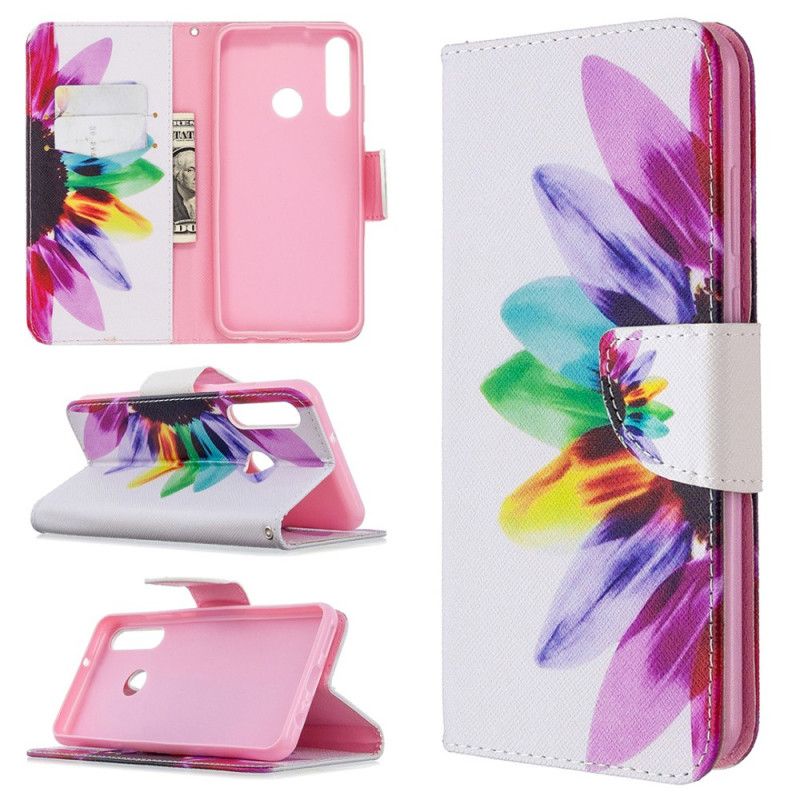 Housse Huawei Y6p Fleur Aquarelle