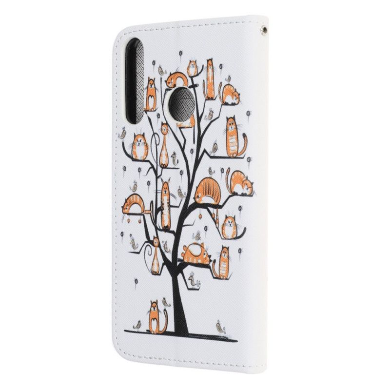 Housse Huawei Y6p Funky Cats À Lanière