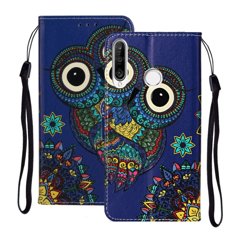 Housse Huawei Y6p Hibou En Mandala