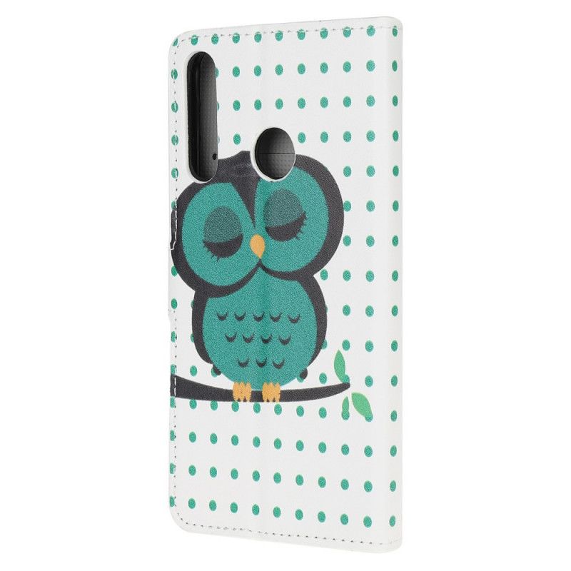 Housse Huawei Y6p Hibou Endormi