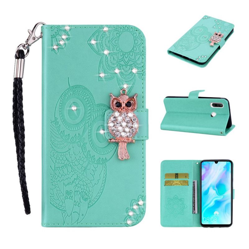 Housse Huawei Y6p Hibou Mandala Et Breloque