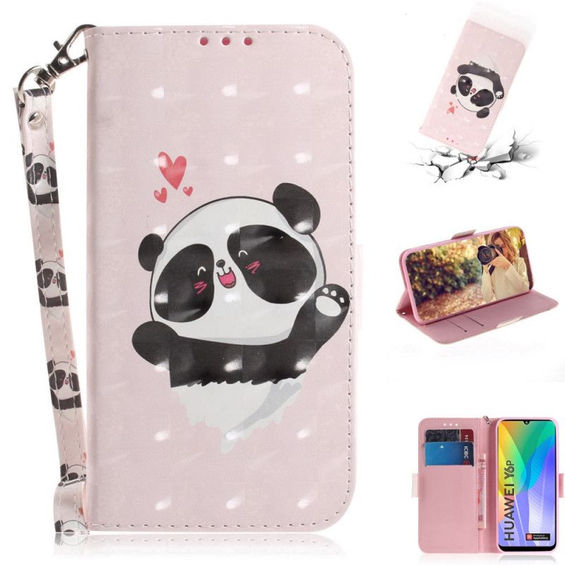 Housse Huawei Y6p Panda Love À Lanière