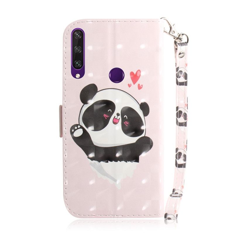 Housse Huawei Y6p Panda Love À Lanière