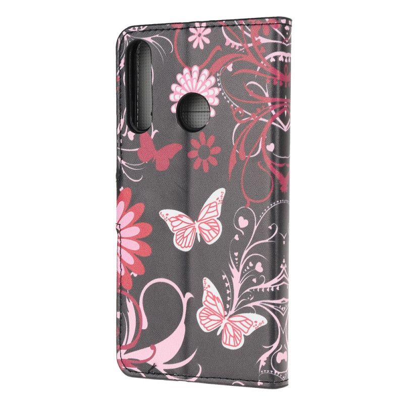 Housse Huawei Y6p Papillons Et Fleurs