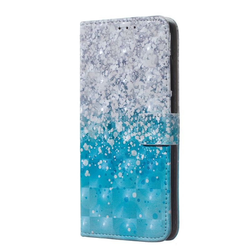 Housse Huawei Y7 2019 Dégradé Paillettes Bleues