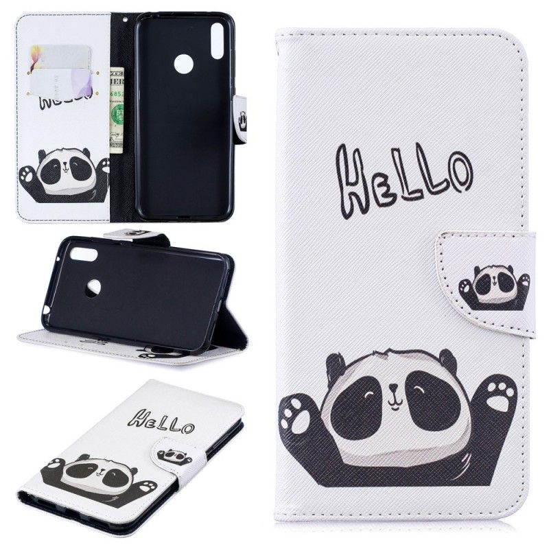 Housse Huawei Y7 2019 Hello Panda
