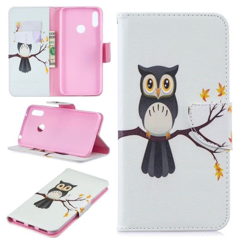 Housse Huawei Y7 2019 Hibou Perché Sur La Branche