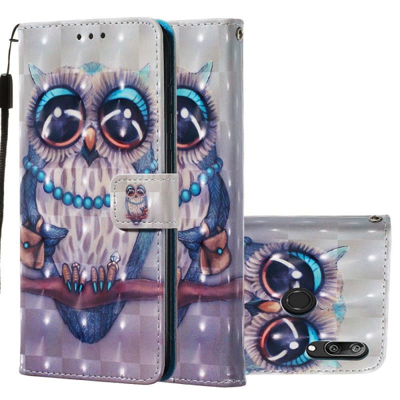 Housse Huawei Y7 2019 Miss Hibou Effet 3d