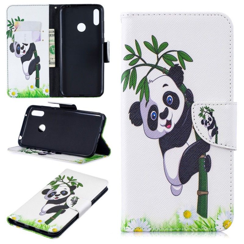 Housse Huawei Y7 2019 Panda Sur Le Bambou