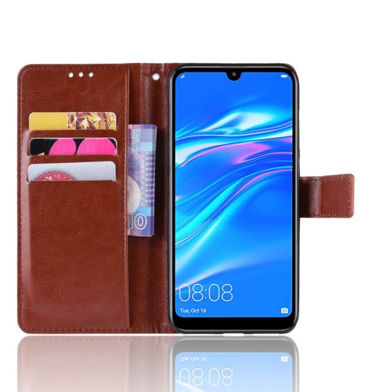 Housse Huawei Y7 2019 Simili Cuir Flashy