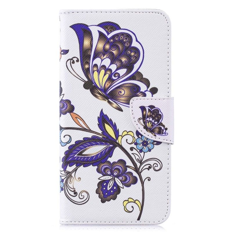 Housse Huawei Y7 2019 Tattoo Papillon