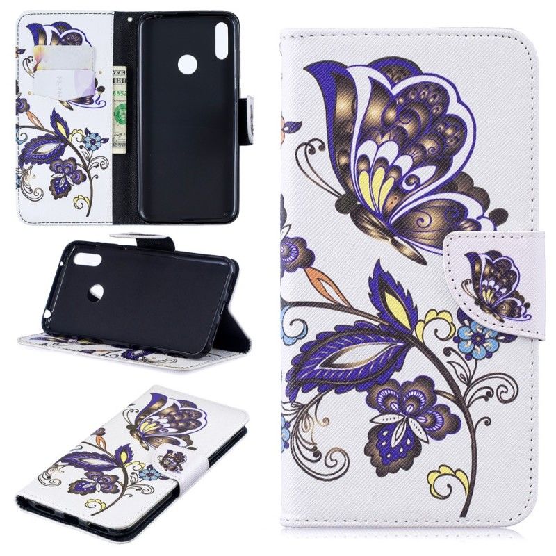 Housse Huawei Y7 2019 Tattoo Papillon