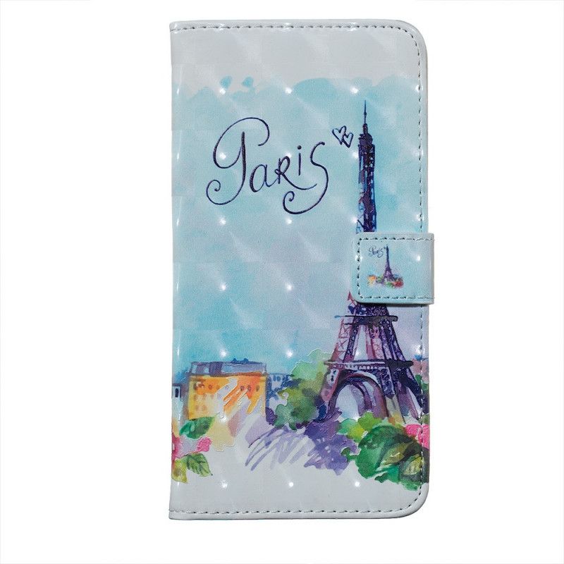 Housse Huawei Y7 2019 Tour Eiffel En Aquarelle