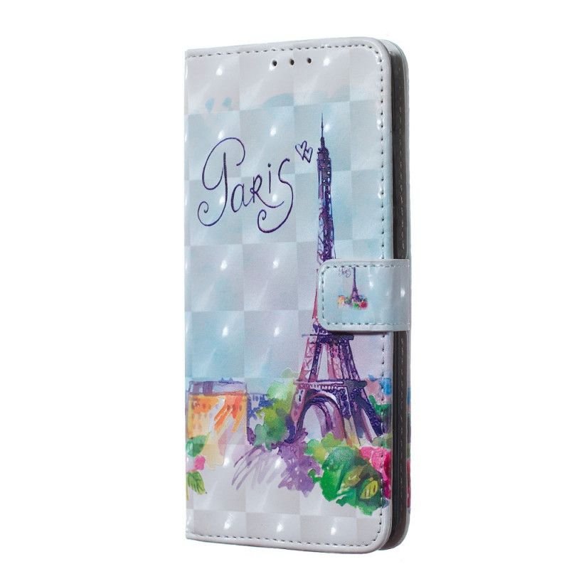 Housse Huawei Y7 2019 Tour Eiffel En Aquarelle