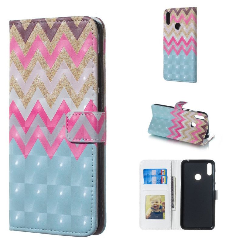 Housse Huawei Y7 2019 Zig Zag Multicolore