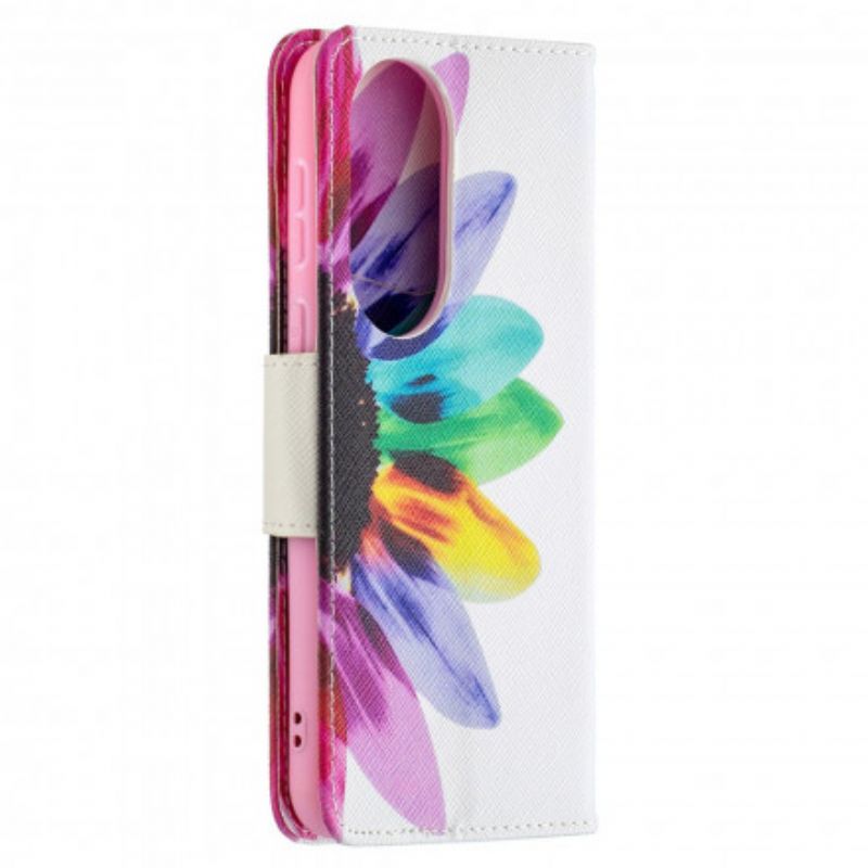 Housse Pour Huawei P50 Fleur Aquarelle