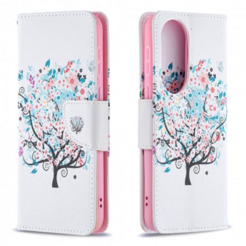 Housse Pour Huawei P50 Flowered Tree