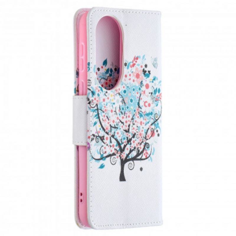 Housse Pour Huawei P50 Flowered Tree