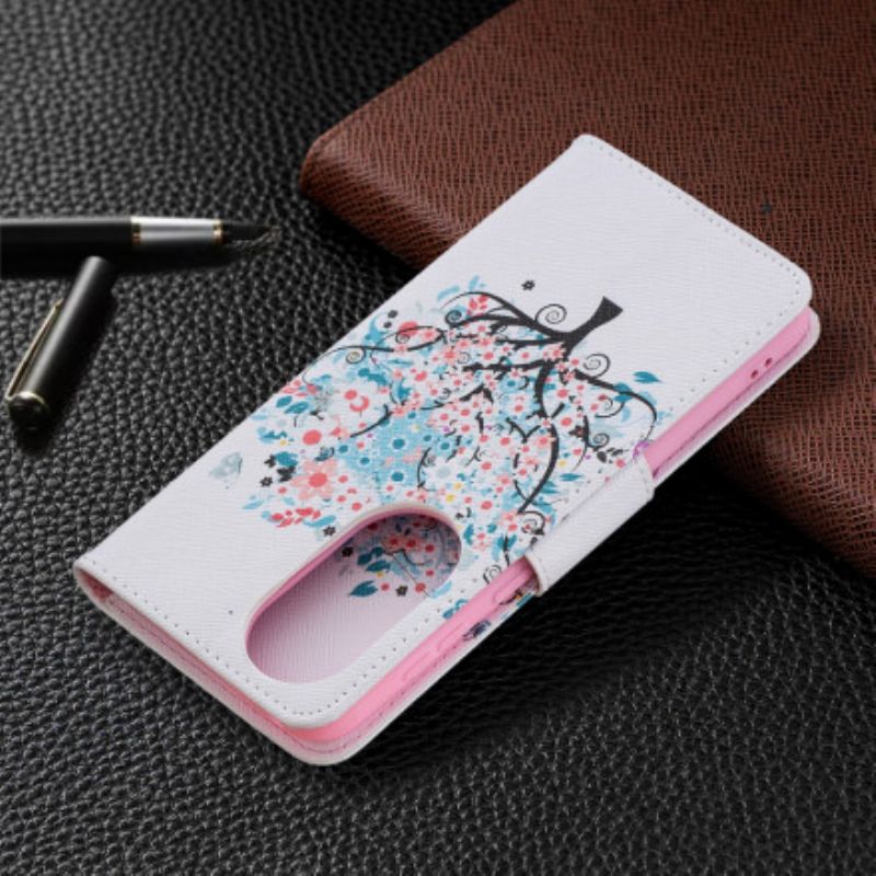 Housse Pour Huawei P50 Flowered Tree
