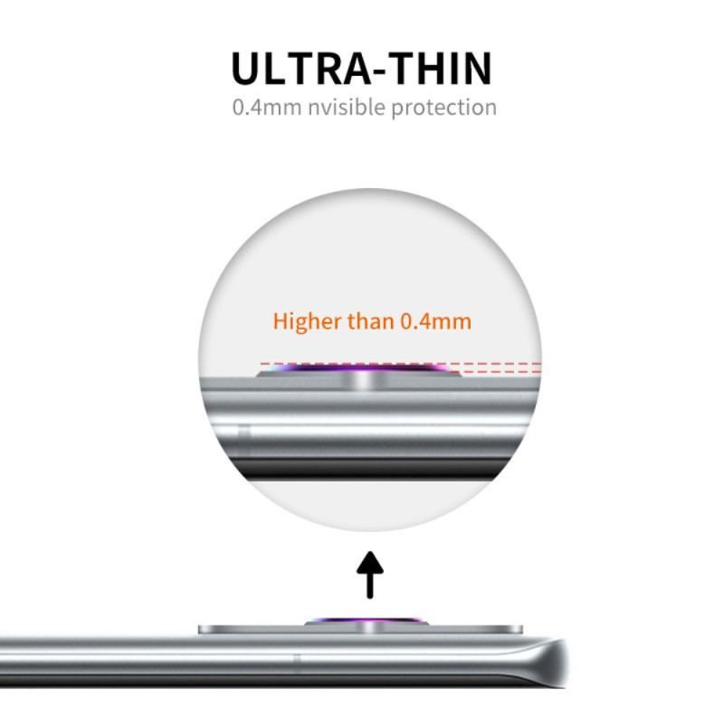 Lentille de Protection en Verre Trempé et Aluminium pour Huawei P60 Pro