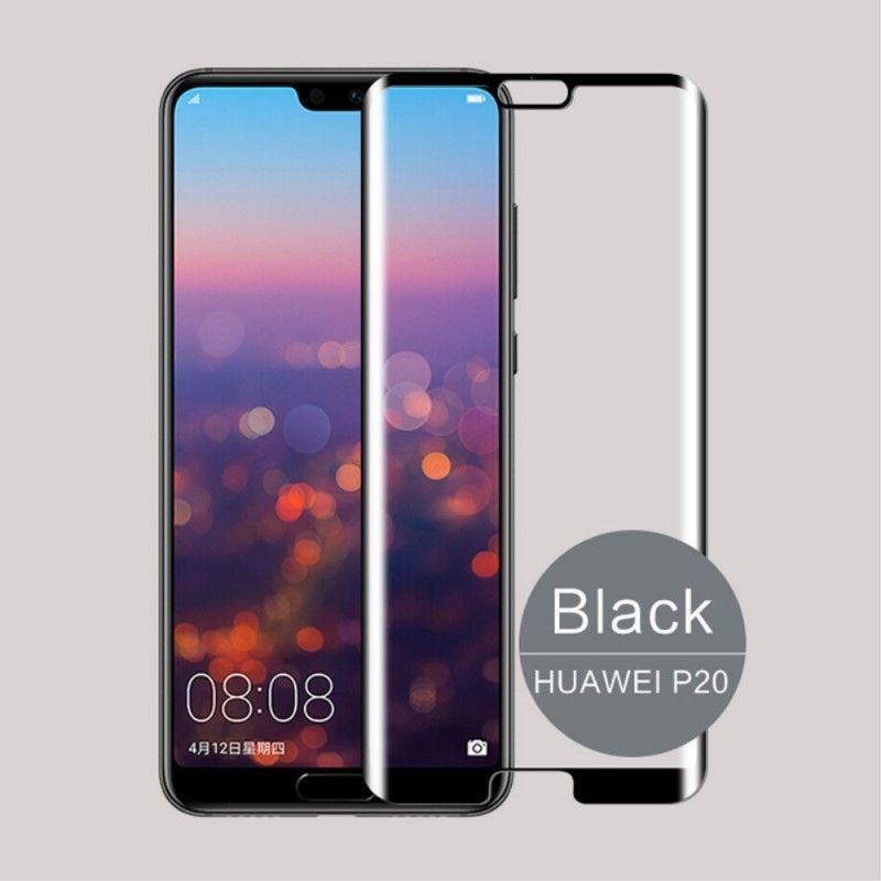 Protection En Verre Trempé Incurvée Pour Huawei P20 Mofi