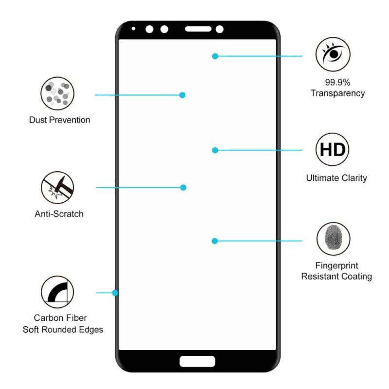 Protection En Verre Trempé Pour Huawei Y7 2018