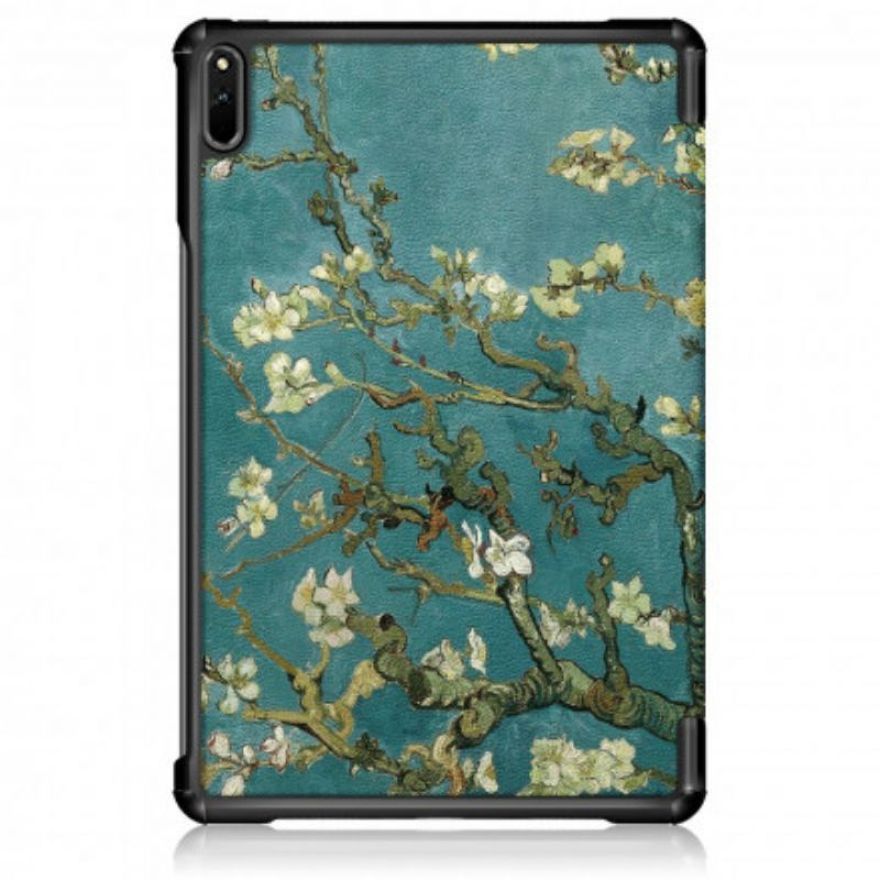 Smart Case Coque Huawei MatePad 11 (2021) Renforcée Branches Fleuries