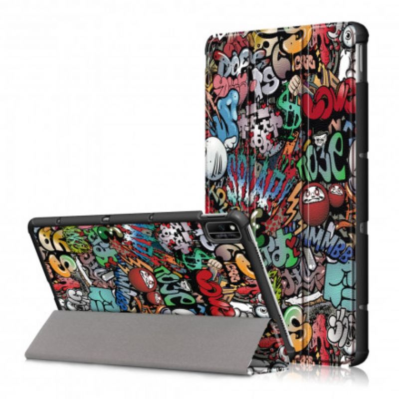 Smart Case Coque Huawei MatePad New Renforcée Graffitis Fun