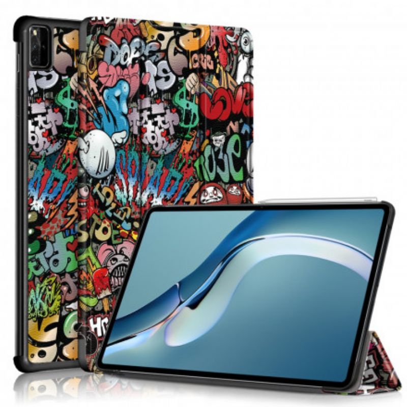 Smart Case Coque Huawei MatePad Pro 12.6 (2021) Renforcée Graffitis