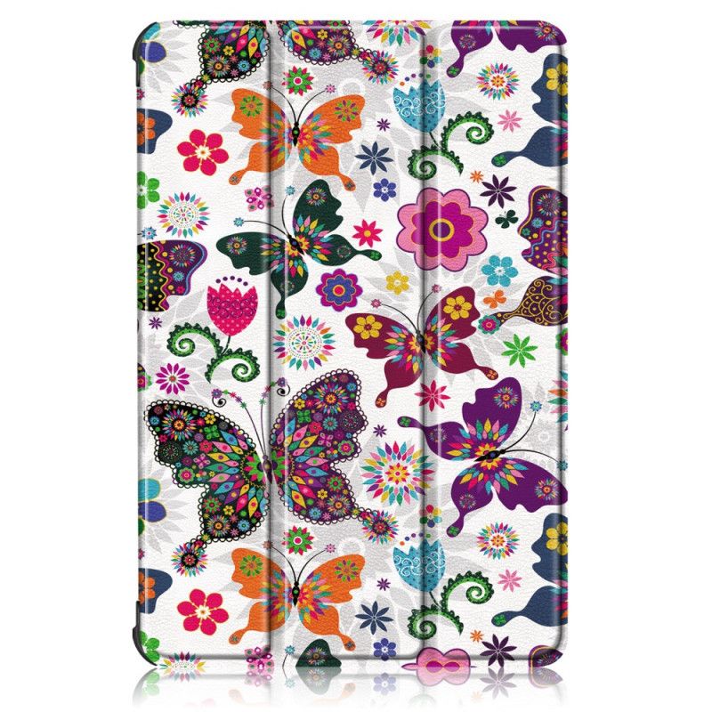 Smart Case Huawei Matepad T 10s Renforcée Papillons Et Fleurs