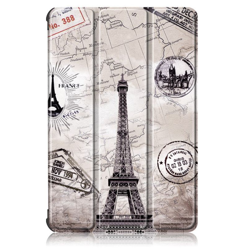 Smart Case Huawei Matepad T 10s Renforcée Tour Eiffel Rétro